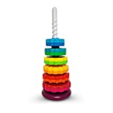 ODELA Spinning Toy – Premium Stacking Toy for Kids - One Year Old Stacking Toys – Strong ABS Plastic – Rainbow Spinning Wheel Toy – Fun and Engaging Brain Development Toys for Kids